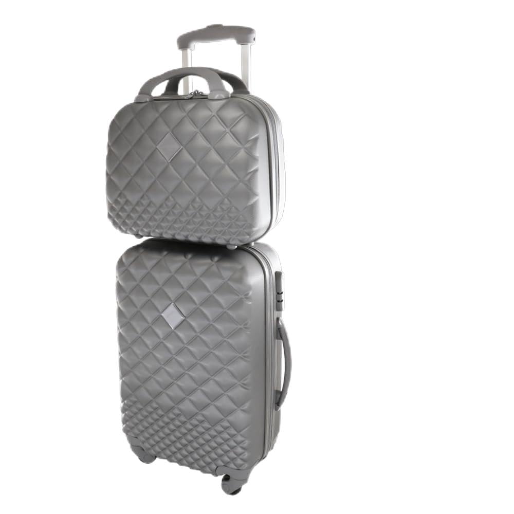 Camomilla Milano Set Valigeria, Set di Valigie, Trolley da Viaggio (40 lt.) + Vanity Case (15 lt.), Materiale Rigido, Ruote Pivotanti