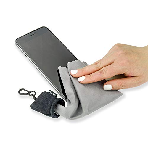 image for Carson Stuff-It Microfiber Lens Cloth Cleaning System For Eyeglasses, 