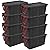 Sterilite 4-Pack Industrial Tote, Heavy-Duty Storage Bins w/Lids and Wheels, 40 Gallon - Stackable Organizing Containers for Home, Garage, Office, and Basement