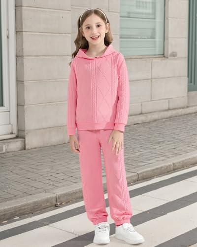 Mioglrie Girls Clothes 4T 5T Kids Clothes Size 6 7 8 Little Girl Fall Winter Outfits Hoodies Pants Girls' Clothing Sets2
