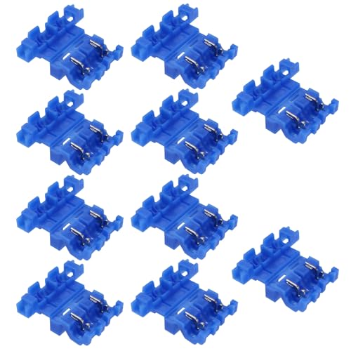 OTOTEC Lot de 10pcs Porte-fusibles à Lame Standard en Ligne Auto-dénudants pour Voiture Pièce de Rechange 32V 20A pour Fusibles à Lame Standard pour Automobile (FKS) Adaptés Aux Fils 18-14 AWG