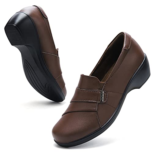 Image of UZB Loafers for Women Dress Shoes Low Heel Slip On Shoes Casual Work Office Dressy Shoes
