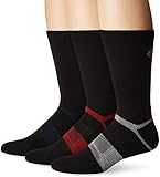 ASICS Quick Lyte Wool Blend Crew, Black Assorted, Small