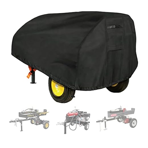 Aaaspark Waterproof Heavy-Duty Log Splitter Cover-(83"x45" x39") Weather-Resistant Storage Cover,Black