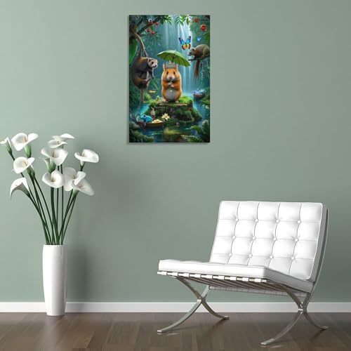 Impression sur toile hamster premium 12x18inch haute définition