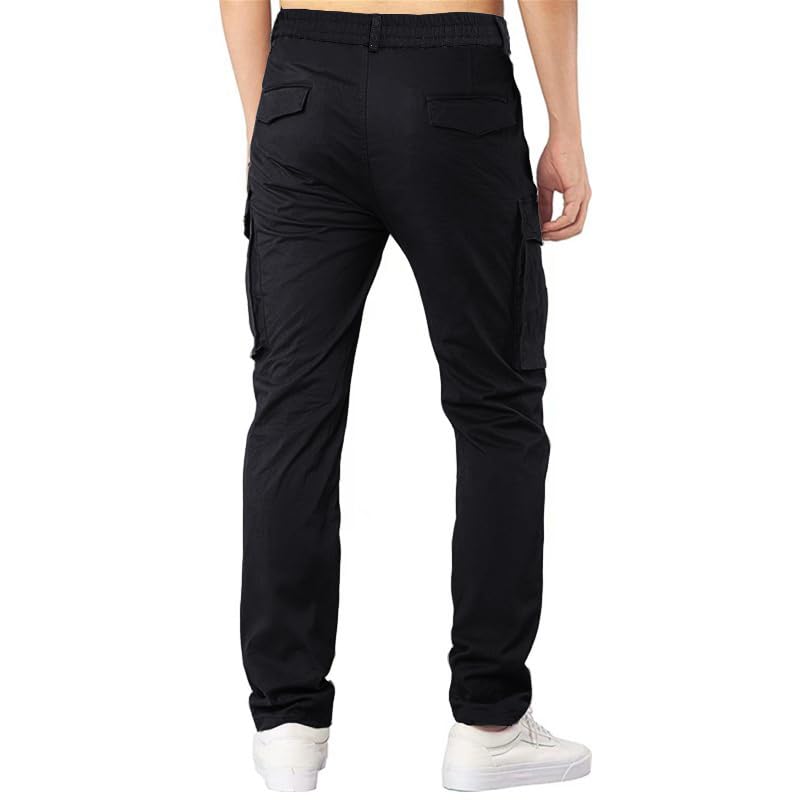 AIFARLD Men's Cargo Pants Lightweight Pants Relaxed Fit Stretch Joggers Hiking Travel Casual Work with Pockets3