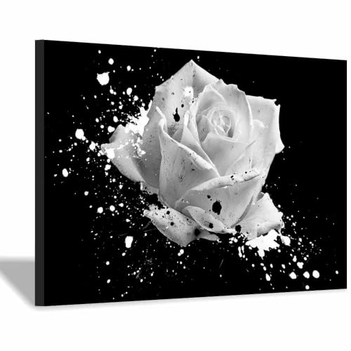 Toile decoration murale noir et blanc salon peinture sur toile chambre