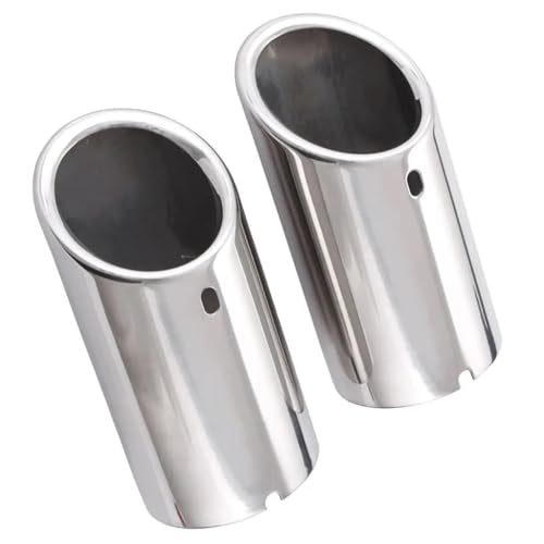 Silencieux d'échappement double sortie chrome Jetta 6 embouts auto - 4
