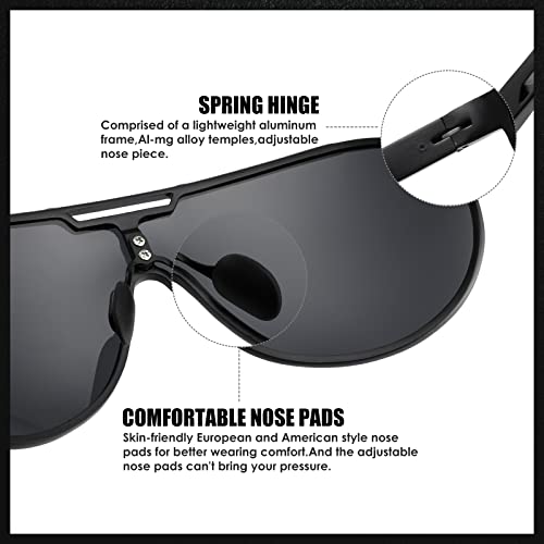 Retro Aviator Polarized Sunglasses for Men Pilot Metal Frame Ultra Light4