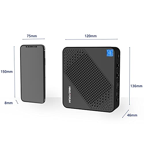 Mini PC Aufrüstbarer 8 GB RAM 256 GB SSD Intel Core i5-5257U-Prozessor (bis zu 3,1 GHz),Desktop-Computer Windows 10 Pro 4K HD mit USB-C/HDMI/Mini-DP-Anschluss, 2 x Ethernet Duales Wi-Fi - Image 8