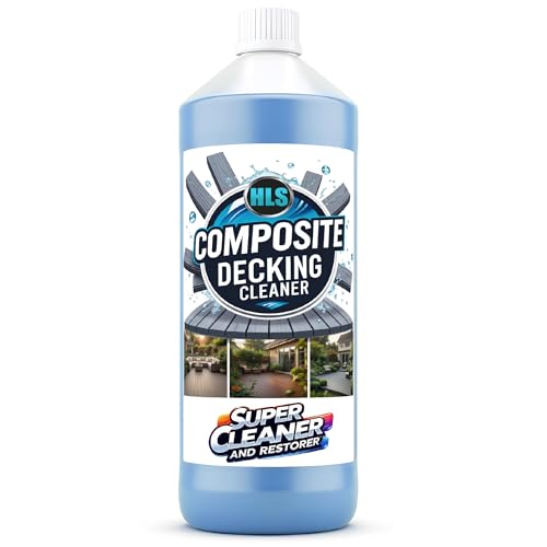 HLS Supplies 1L Composite Plastic Decking Cleaner and Reviver - Removes Dirt Grime and Bird Droppings