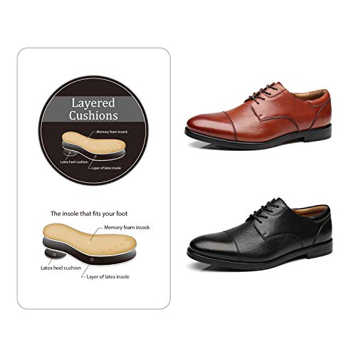 La Milano sapato social masculino largo bico de couro com cadarço Oxford confortável formal extra la