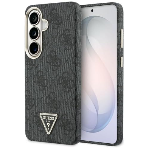 CG MOBILE Guess 4G Logo triangle compatible avec MagSafe Coque pour Samsung Galaxy S26 (noir)