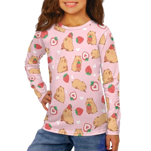 HUIACONG Kids Children Crewneck Tee Shirt for Boys Girls Long Sleeve Tshirts3