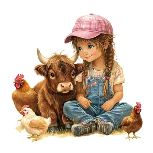 Animales de dibujos animados, vacas encantadoras, niñas, baños, inodoros, tanques de agua, pegatinas decorativas para paredes (2 conjuntos)