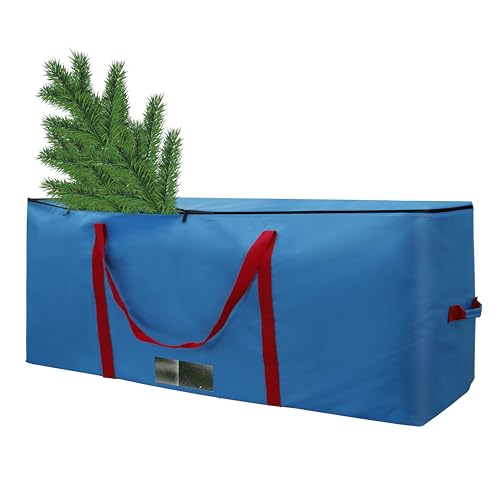 Pakiiock 50 inch Christmas Tree Storage Bag,Extra Large Duffle Bag Camping Tent Storage bag,long lasting Oxford material, Pvc Window