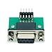 Jienk 2Pcs DB9 Female Breakout Conversion Board, RS232 D-SUB Serial 9Pin to DIP 0.1” Pitch Bent Pin Test Board for DB9 Serial Communication Prototyping or Troubleshooting