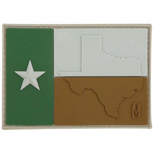 Parche de la Bandera de Texas original Maxpedition, emblema táctico con enganche posterior