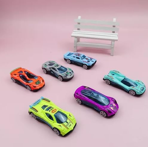 Image of Galaxy Hi-Tech Model Alloy Vehicle Model Metal Cars 6 Pcs Vehicles, Car Play Set for Toddlers,Boys Die-Cast Car Set, Birthday Decorations Gift Movie Vehicle Racing for Kids