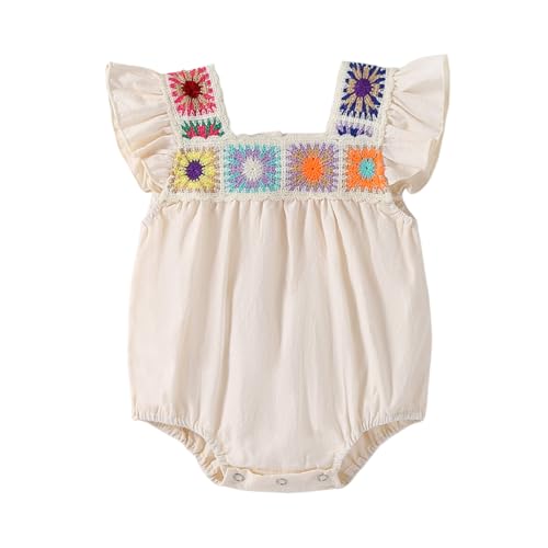 One opening Baby Girl Romper Summer Clothes Ruffle Sleeveless Onesie