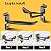 SmarketBuy Slatwall Hooks 25 Pack, Heavy-Duty Metal Garage Slat Wall Hook Kit (10 Types), Rust-Resistant Storage Hooks for Tools, Ladders, Bikes & Garden Equipment, Fits Standard Slatwall Panels