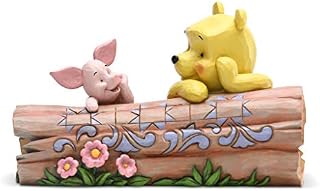 Disney Traditions Pooh and Piglet On A Log Figurine
