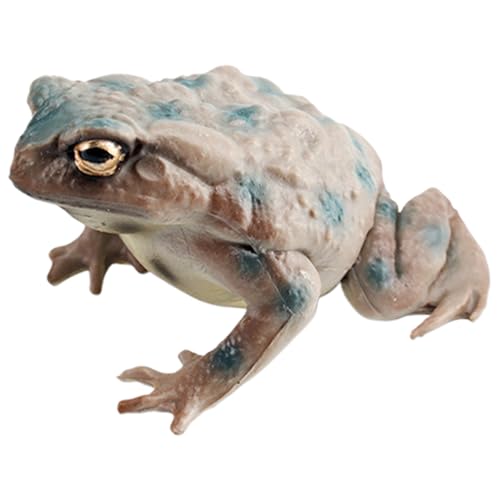Figura de rana - 6.2x4.9x3.2 Cm Pequeño Sapo Decorativo, Estatua De Animales Miniaturas, Juguete De Oficina De Colección, Ornamento De Sala De Juegos Con Detalles De Vida | Pequeño Patrón De Sapo