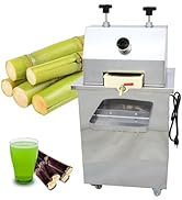 Banfluxion 110V 1.1KW Electric Sugarcane Press 3 Rolls Vertical Sugar Cane Ginger Press Juicer St...