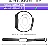 Wanme 3-Pezzi Cinturino per Xiaomi Mi Band 5 Mi Band 6/6 Nfc,Silicone Morbido Cinturini per Mi Band 5/Mi Band 6 Bracciale,3 Nero #4