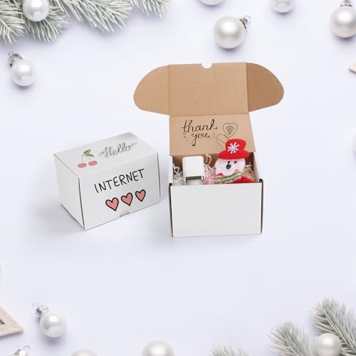 Image of ZBEIVAN 6x4x4 White Shipping Boxes Set of 40, Corrugated Cardboard Mailer Boxes for Packaging Small Business Mailing Gifts