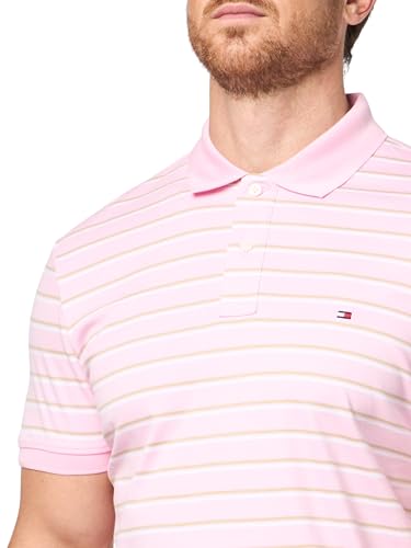 Image of Tommy Hilfiger Mens Short Sleeve Casual Polo Shirts in Regular Fit with Liquid Cotton