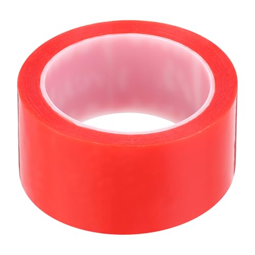 MECCANIXITY 50mm(2 inch) x 10m Phone Repair Adhesive Tape LCD Screen Repair Sticker Double Sided for Cell Phone Tablet Laptop Clear Red