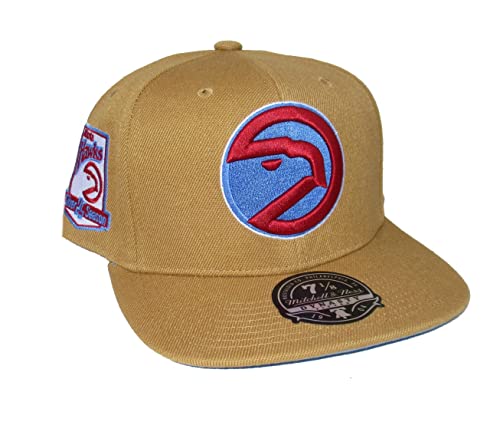 Mitchell & Ness Gorra Ajustada Atlanta Hawks Brown miniatura 1