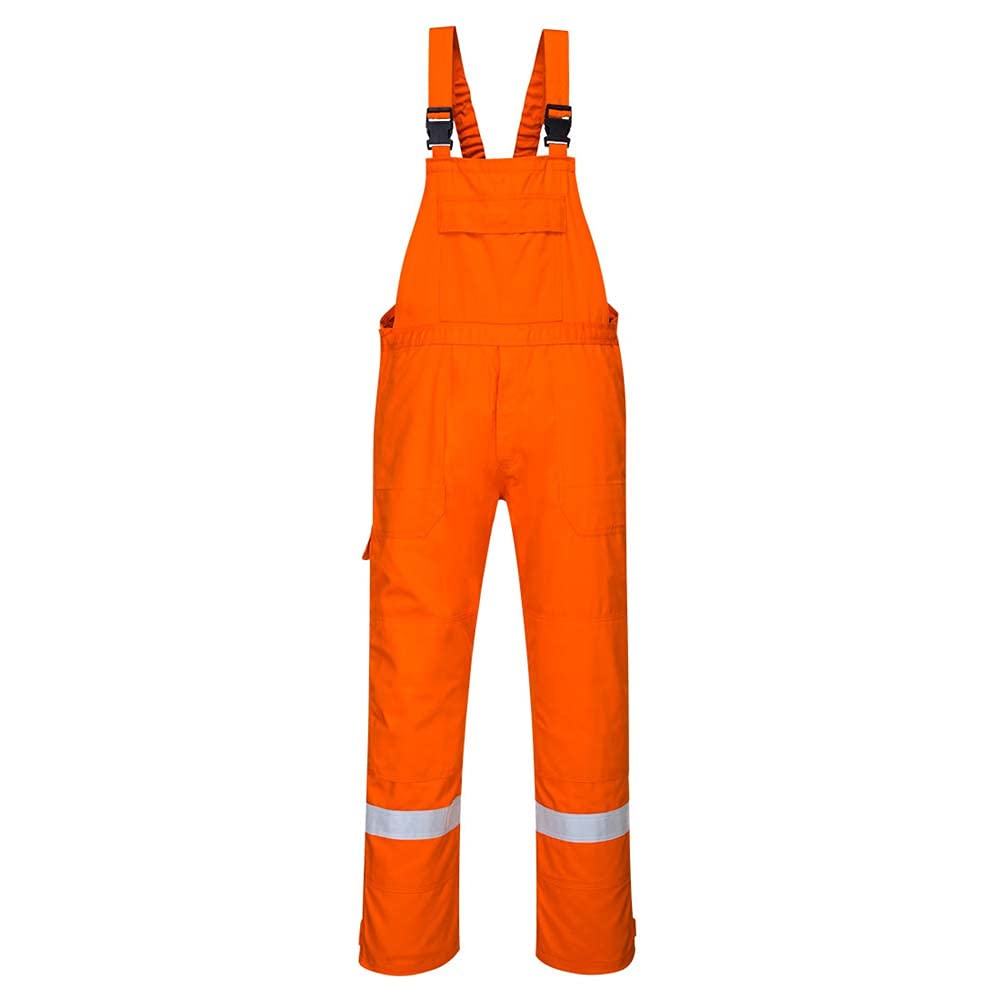Portwest Bizflame Plus Bib and Brace, Size: XXL, Colour: Orange, FR27ORRXXL