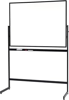 Amazon | LOOKIT ホワイトボード L字脚 片面 無地 幅1200×高さ900 高さ
