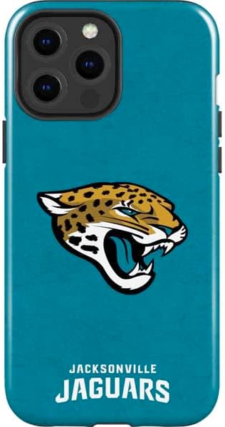 Skinit Impact Phone Case Compatible with iPhone 14 Pro Max - Officially Licensed NFL Jacksonville Jaguars Distressed Design