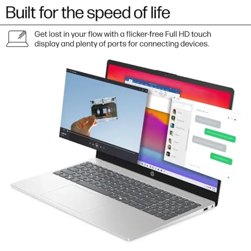 Image of HP 15.6 Touchscreen Laptop for Business, Intel 13th Gen i7-1355U, 32 GB DDR4 RAM, 1 TB SSD, 15.6 inch FHD Touch Display, Iris Xe Graphics, Fast Charge, Windows 11 Pro