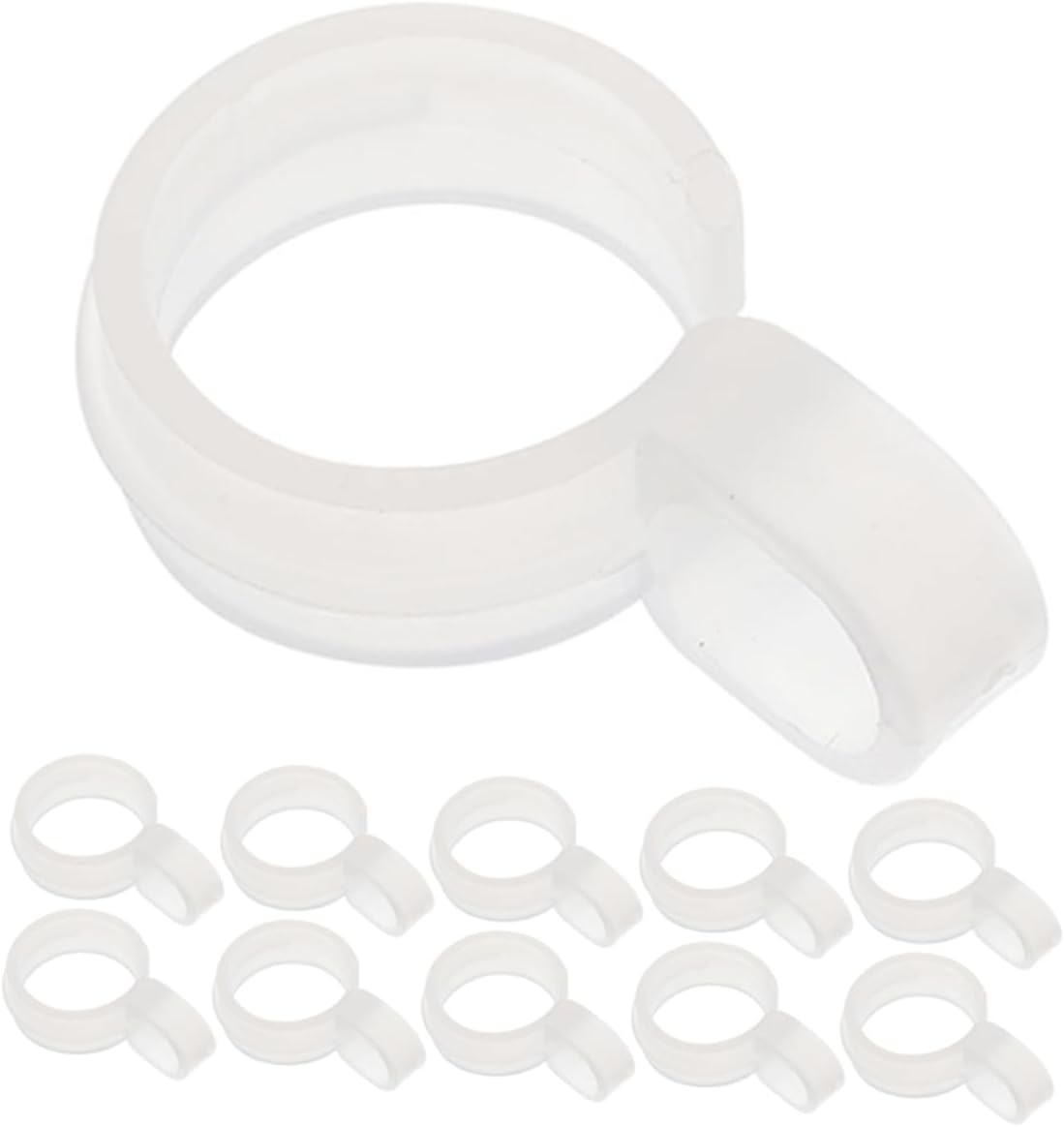 Plastic Clothes Hanger Buckle Hooks 20pcs for 32-38mm Rods