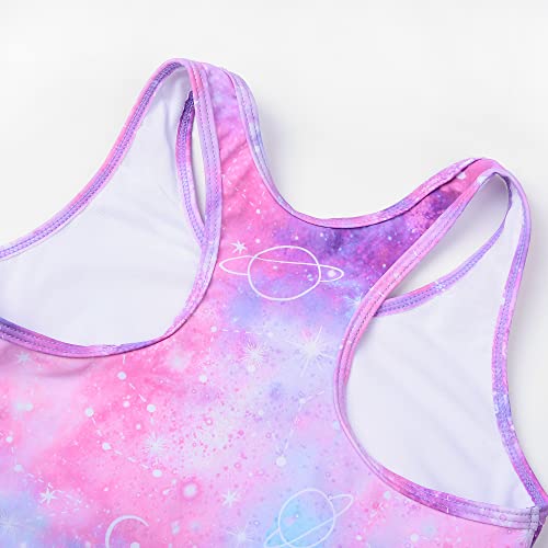 Image of Uhnice Girls Swimsuit Two Piece Tankini Swimwear with Boyshort