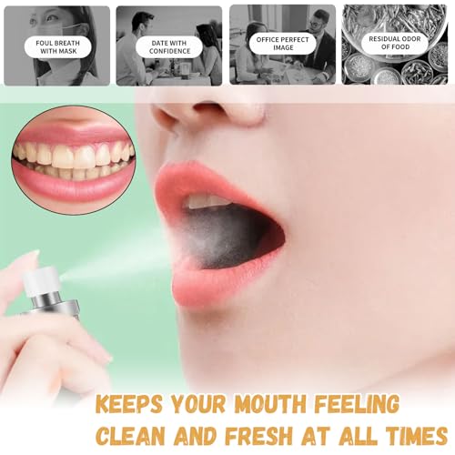 Mundspray, 5 Stück Mundspray Mit Fruchtgeschmack, Atemerfrischer Mundgeruchspflege Mundspray, Tragbares Erfrischendes Mundspray, Frischer Atem, Mundgeruch Bekämpfen, Reduziert Mundtrockenheit – Bild 5