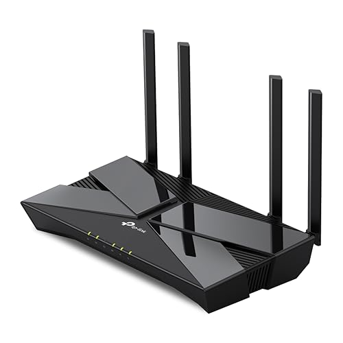 TP-Link XX530v AX3000 Wi-Fi 6 XPON Wireless Router | Black | Dual Band 2.4GHz & 5GHz | 4 Fixed High-Gain Antennas | 4 Gigabit LAN Ports | 1 VoIP Port | SC/APC Fiber Port | Easy Remote Management view 2