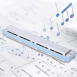 Harmonica À Clé C,Harmonica Durable À 24 Trous,Bonne Étanchéité À L’Air Conception À Double Évent Harmonica pour Enfants… - Les Beatles, Paul McCartney, John Lennon, RIngo Starr, George Harrison Harmonica À Clé C,Harmonica Durable À 24 Trous,Bonne Étanchéité À L'Air Conception À Double Évent Harmonica pour Enfants… – Image 2