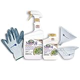 Bonide Neem Oil Fungicide, Miticide, & Insecticide Ready-to-Use, 32 Oz & Concentrate, 16 Oz Bundle with Nitrile Gloves+ Funnel, 1 Pint+Measuring Cup, 8 Oz