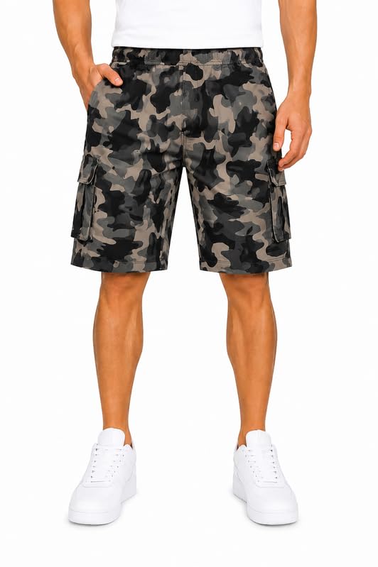 Image of Romano nx Men's 100% Cotton Cargo Shorts with 5 Pocket Style, 3 Years Warranty