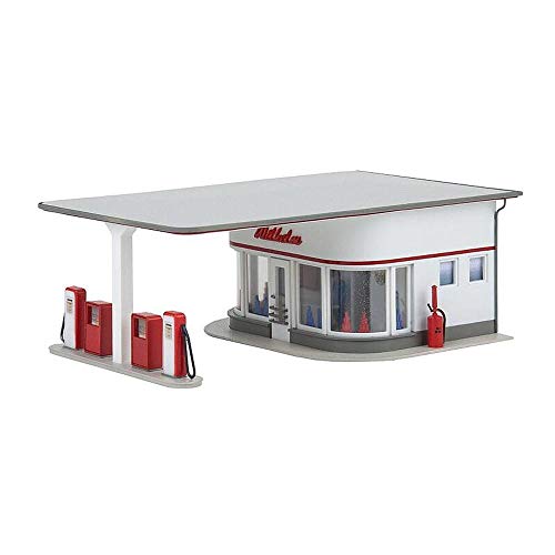 Station-Service des années 50 FALLER bâtiment miniature décor diorama routier échelle HO