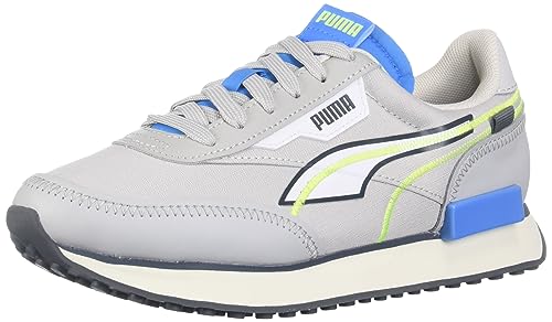 PUMA Kids Boys Future Rider Twofold Lace Up Sneakers Shoes Casual - Blue, Grey - Size 4.5 D