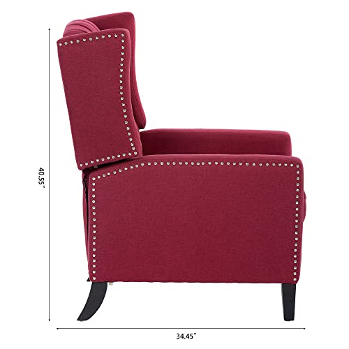 Sillón Recliner Tradicional Rojo miniatura 2