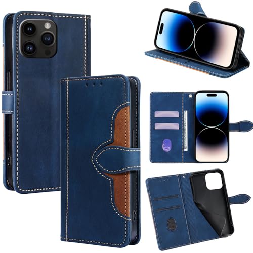 Jiajihua Funda Compatible con Meizu 16XS Flip Stand Cierre magnético Ranura para Tarjetas Funda para teléfono Blue