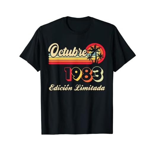 39 Años Cumpleaños Octubre 1983 Hombre Mujer Octubre Camiseta