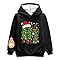 Banxidi Christmas 67 Kids Fleece-Lined Warm Hoodies,Six Seven Christmas Hat Theme Fashion Print Sweatshirt,Comfortable Soft Fabric,Boys Girls Holiday Cold-Weather Essential Black